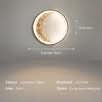Moonlit Crescent Wall Fixture For Modern Living Spaces