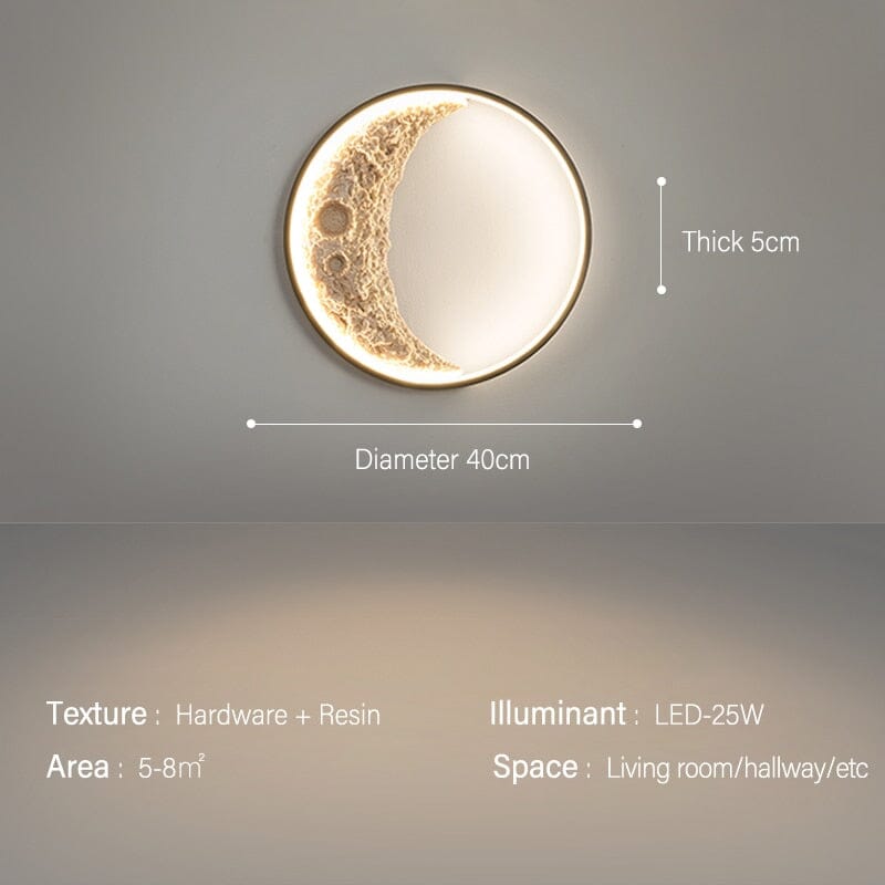 Moonlit Crescent Wall Fixture For Modern Living Spaces