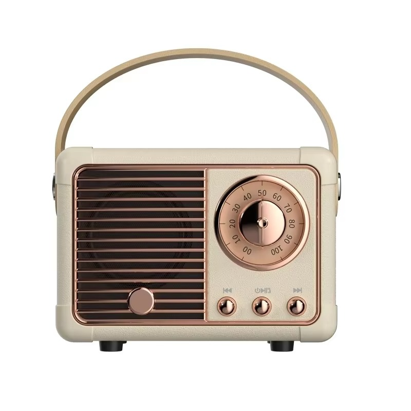 Vintage-Style Wireless Bluetooth Speaker with Subwoofer