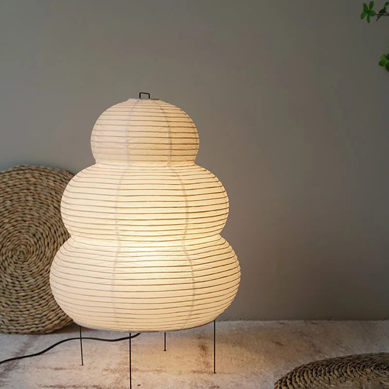 Stolní lampa Hikari s rýžovým papírovým stínidlem a třírežimovým stmívačem