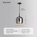 Nordisk glas LED pendel til moderne lysekroner
