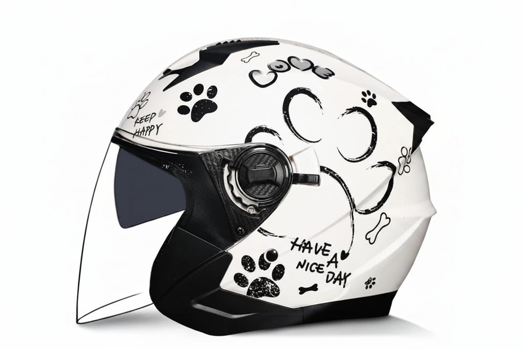 Versatile Half-Helmet with Dual-Lens System