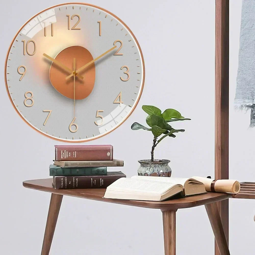 Avelon Silent Wall Clock In Classic Style For Bedroom And Office