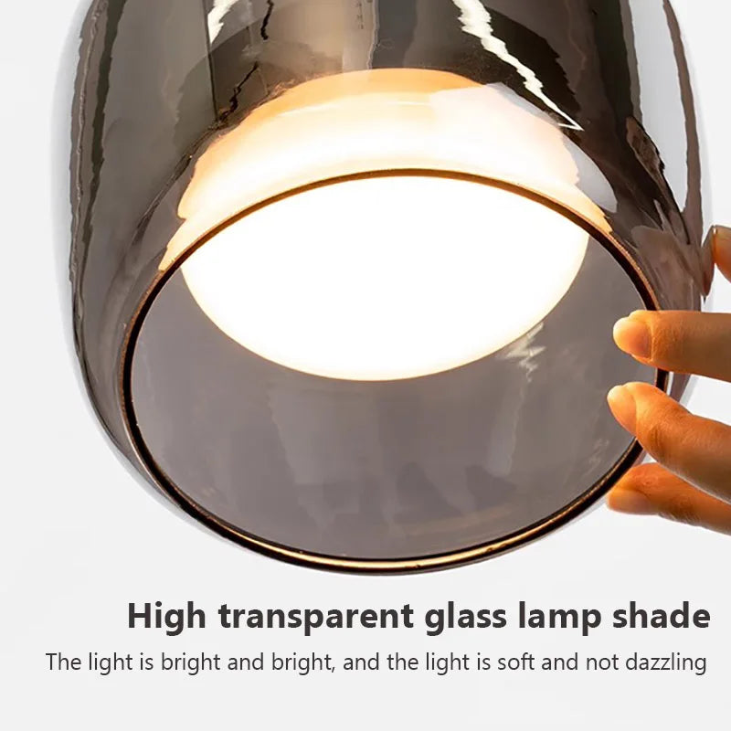 Nordisk glas LED pendel til moderne lysekroner