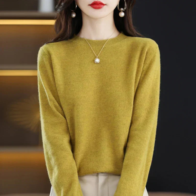 Aurelia Women's Merino Wool Sweater For Fall And Winter