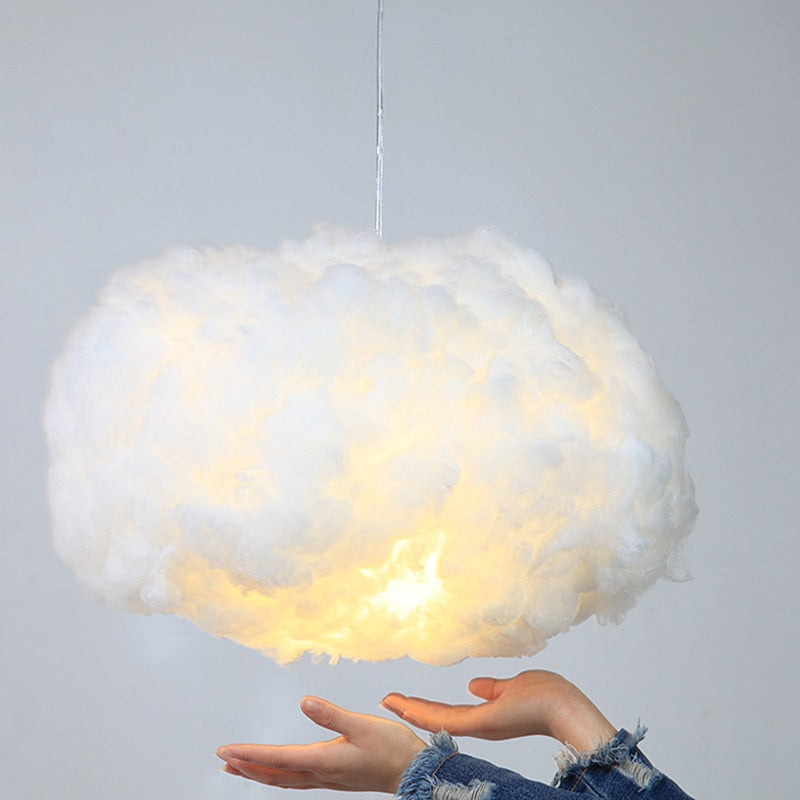 LumaCloud Cotton Diffused Pendant Fixture For Ceiling Light With Subtle Glow