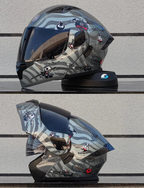 Flip Front Full Face Motorcycle Helmet With Two-Lens Shield DOT Approved
