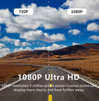 Caméra de tableau de bord WiFi 1080P avec double lentilles avant et cabine