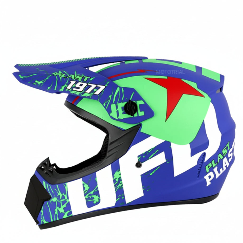 Full-Face Motocross Helmet with DOT & ECE Certification