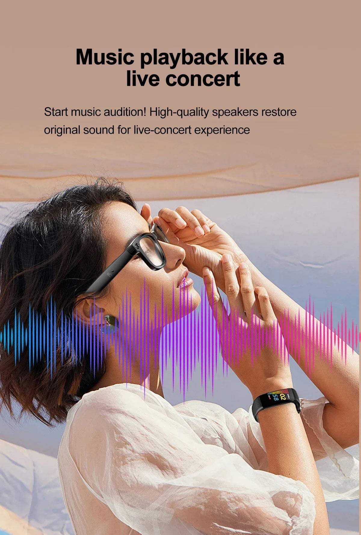 Smart Bluetooth Camera Glasses