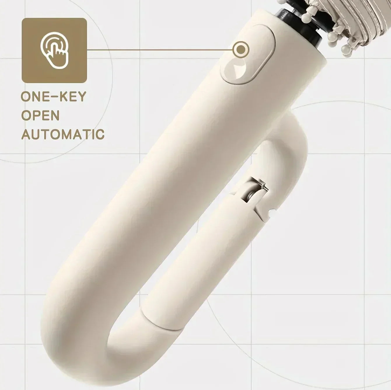 NimbusGuard kompakt paraply med solskydd UPF50 plus-beläggning