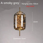 Lampada a sospensione in vetro europeo artigianale Bao Bao per la casa