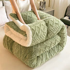 Cozy NylaWeave Weighted Blanket With Lamb Cashmere For Winter Comfort