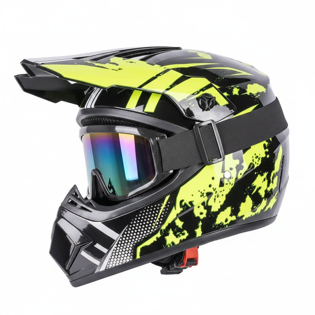 Full-Face Motocross Helmet with DOT & ECE Certification