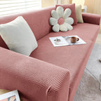 Elastic Sofa Slipcover Anti Slip Backing Washable Fits 1 To 3 Seat Couches