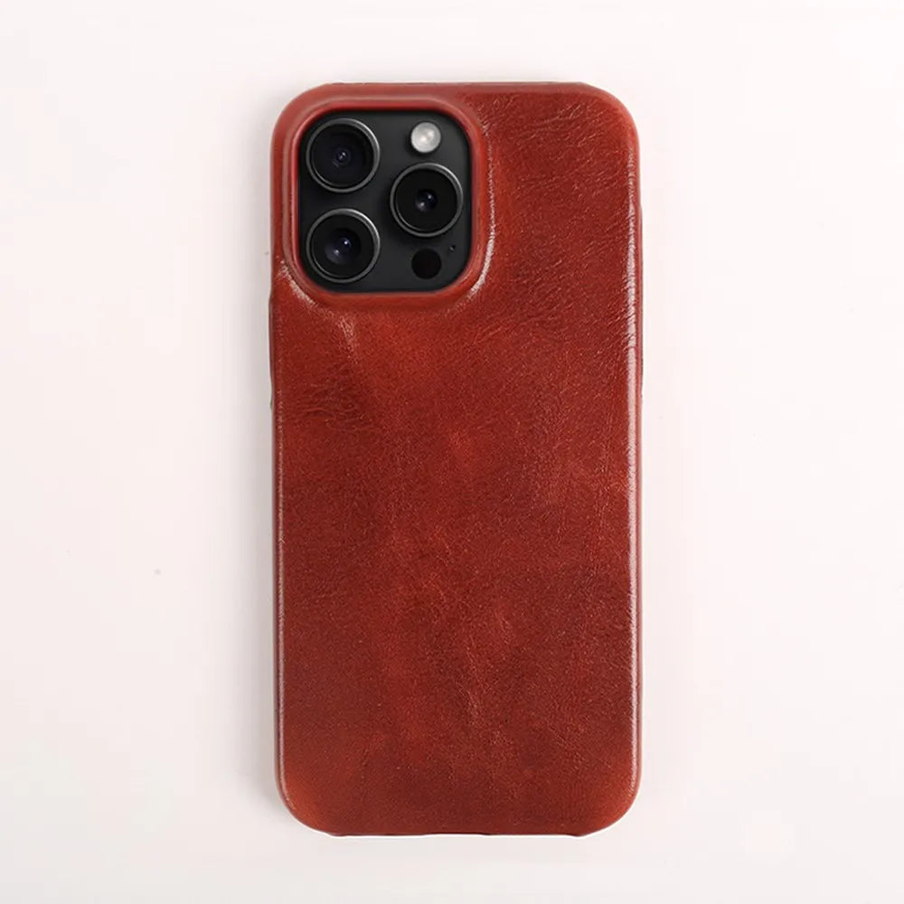 Crownline kézzel készített iPhone tok valódi marhabőrből