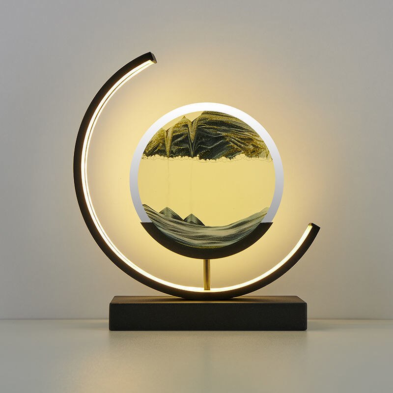 TerraGlow Sand Lamp Creates Tranquil Ambient Light Sculpture