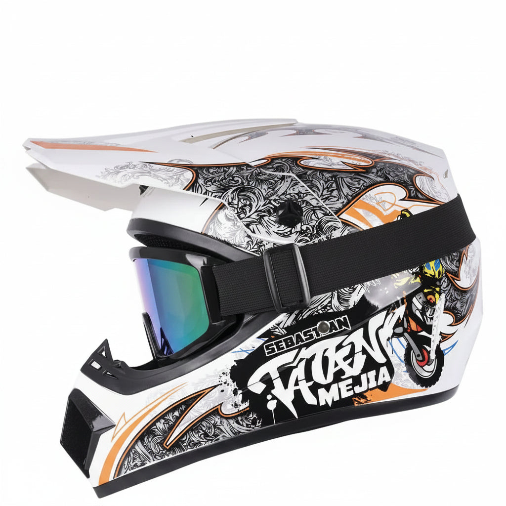 Full-Face Motocross Helmet with DOT & ECE Certification
