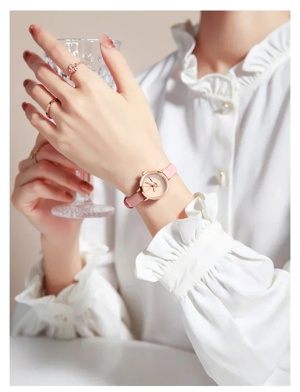 Timeless Mini Leather Watch For Women With Vintage Charm