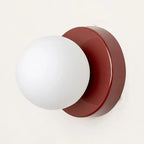 LumoVela Nordic Slanke Glazen Bol Wandlamp Met LED-licht