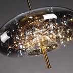 Lampada a sospensione in vetro europeo artigianale Bao Bao per la casa