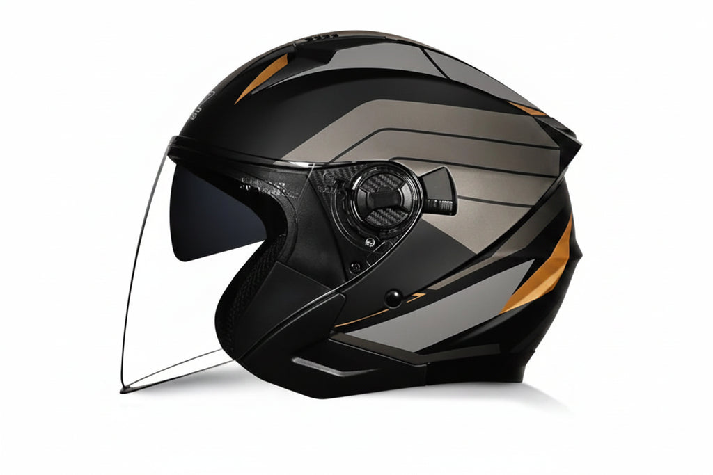 Versatile Half-Helmet with Dual-Lens System