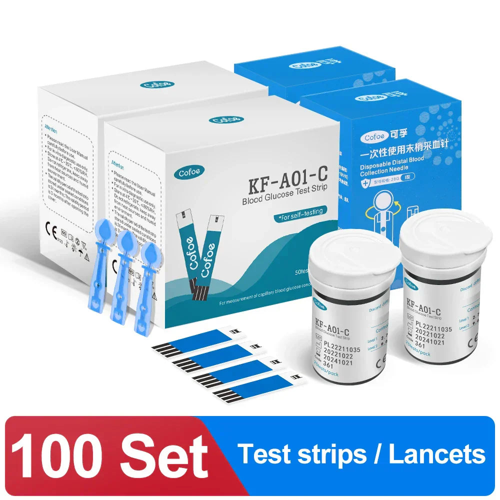 GlucoNova Home Glucose Monitor Kit With Lancets And Strips
