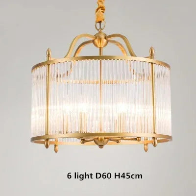 Lampadario in vetro dorato Elowen per decorazione soggiorno