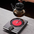 SerenoHeat 1000W Ceramic Hot Plate With Charcoal Style Heat Emulation For Tea Lovers