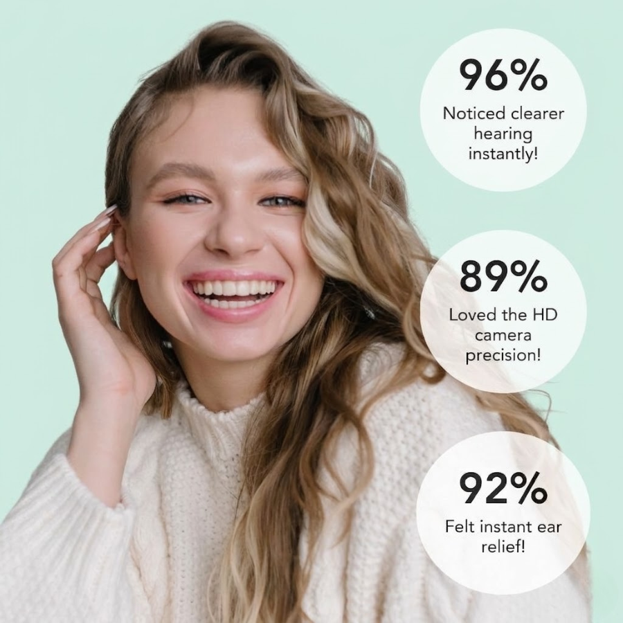 ClearEar Pro Kit de Nettoyage Doux des Oreilles pour une Utilisation Facile à Domicile