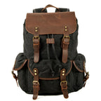 Zaino da viaggio Ridgeway con dettagli in pelle e tela resistente