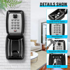 Seif Exterior pentru Chei KeyGuard cu Montare pe Perete, Rezistent la Intemperii