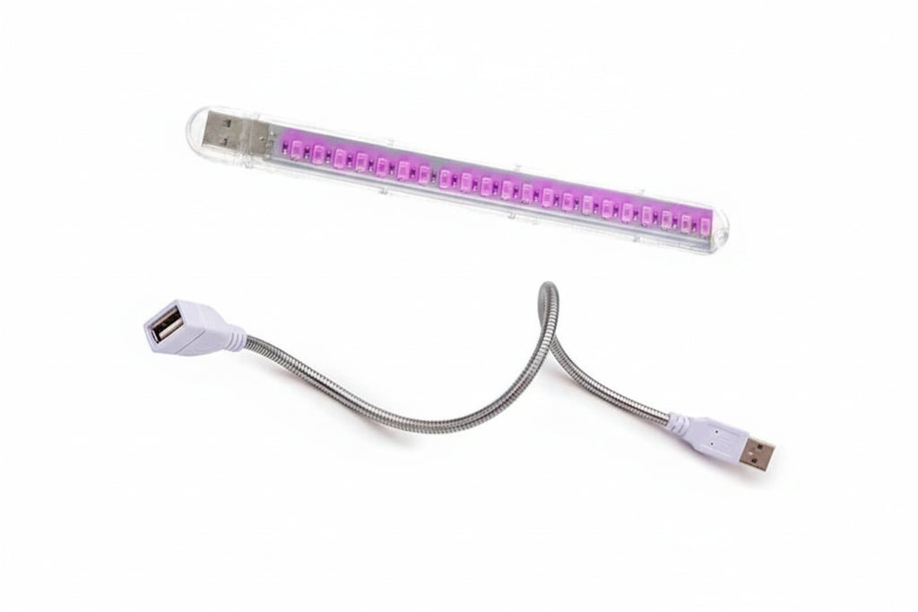 Lampe de croissance LED USB alimentée pour plantes d'intérieur et hydroponie