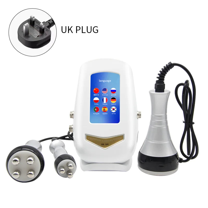 Three-Function Ultrasonic Cavitation And RF Body Contouring With Dual RF Handles
