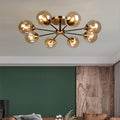 Jade Sphere Glass Globe Ceiling Light for Modern Living Rooms