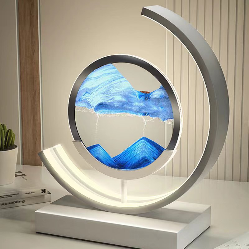 TerraGlow Sand Lamp Creates Tranquil Ambient Light Sculpture