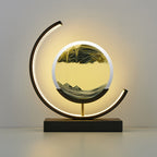 LumaAura Moon Lamp s pískem a vodní uměleckou světelnou dekorací na stůl