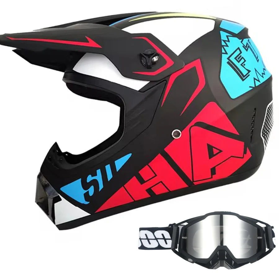Kids Motocross Helmet with Goggles