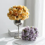 Romantic Silk Peony Bouquet From Lyra With 27 Realistic Blooms