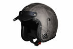 Vintage Style Open Face Helmet For Motorcycles PU Leather DOT Approved