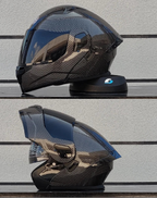 Flip Front Full Face Motorcycle Helmet With Two-Lens Shield DOT Approved
