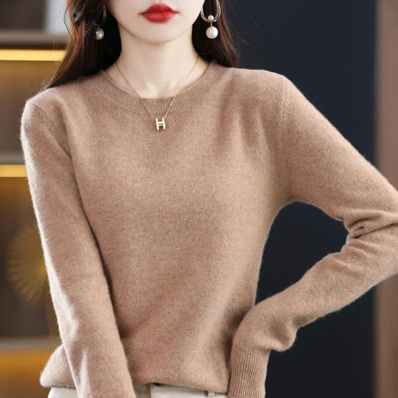 Luminara Cozy Women's Merino Wool Sweater For Autumn And Winter