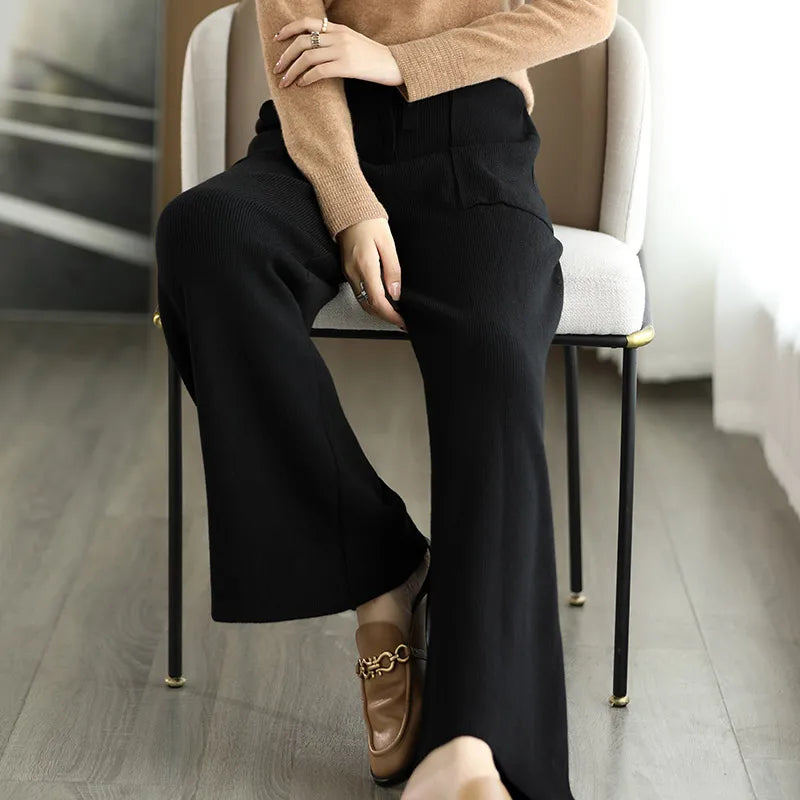 Aveline Wool Sweatpants For Everyday Comfort With Breathable Design