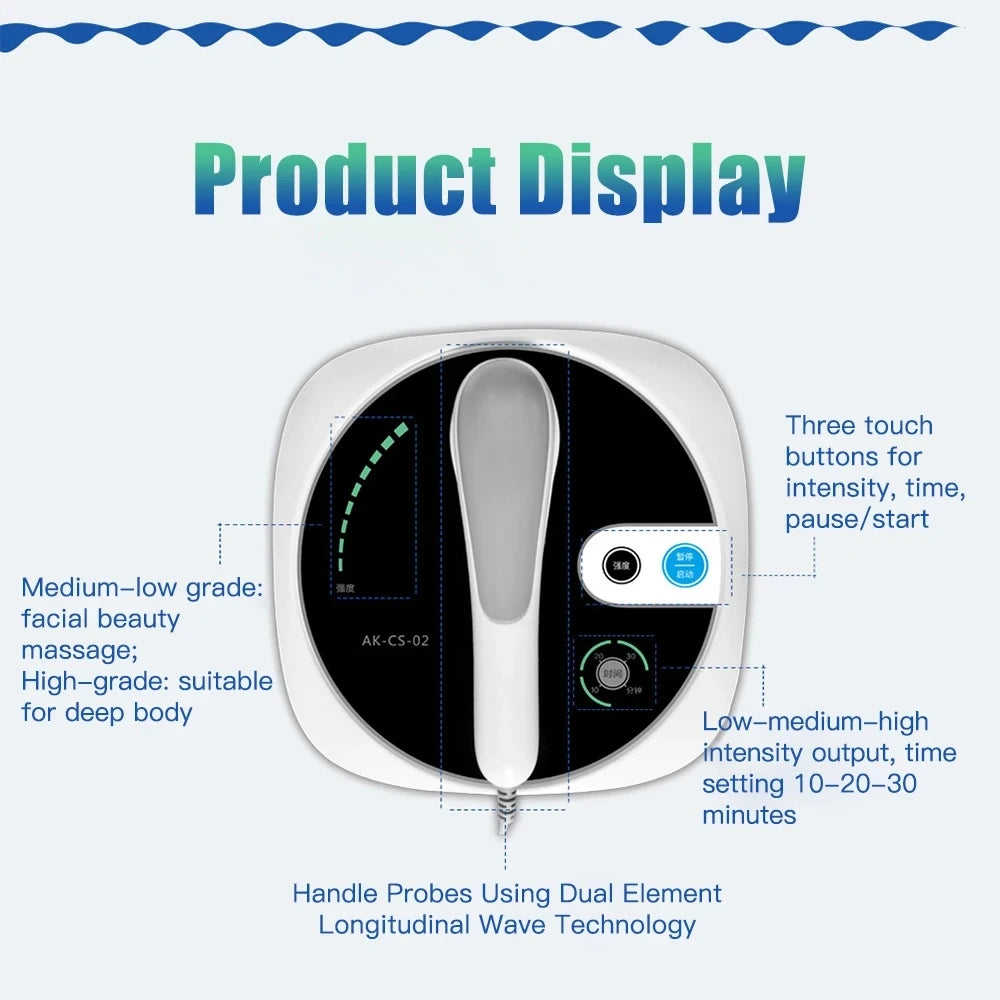 1MHz Targeted Body Care Device With 3 Power Levels And Smart Timer