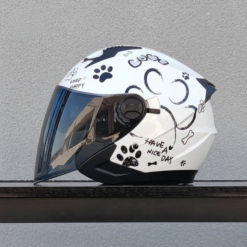 Versatile Half-Helmet with Dual-Lens System