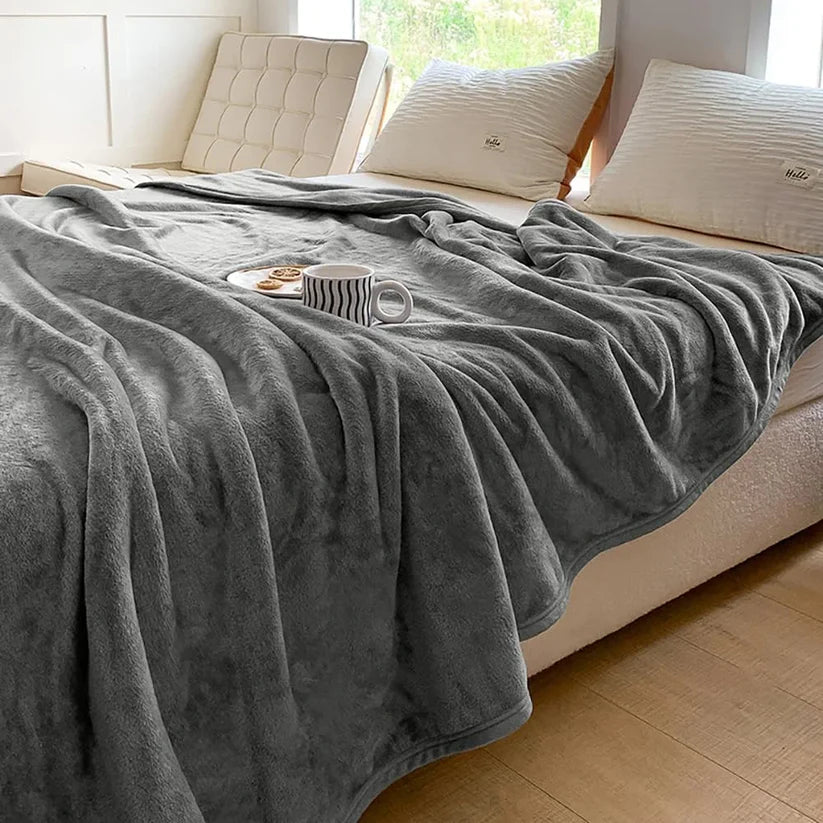 Couverture imperméable en peluche pour couples, pour une protection confortable et douillette