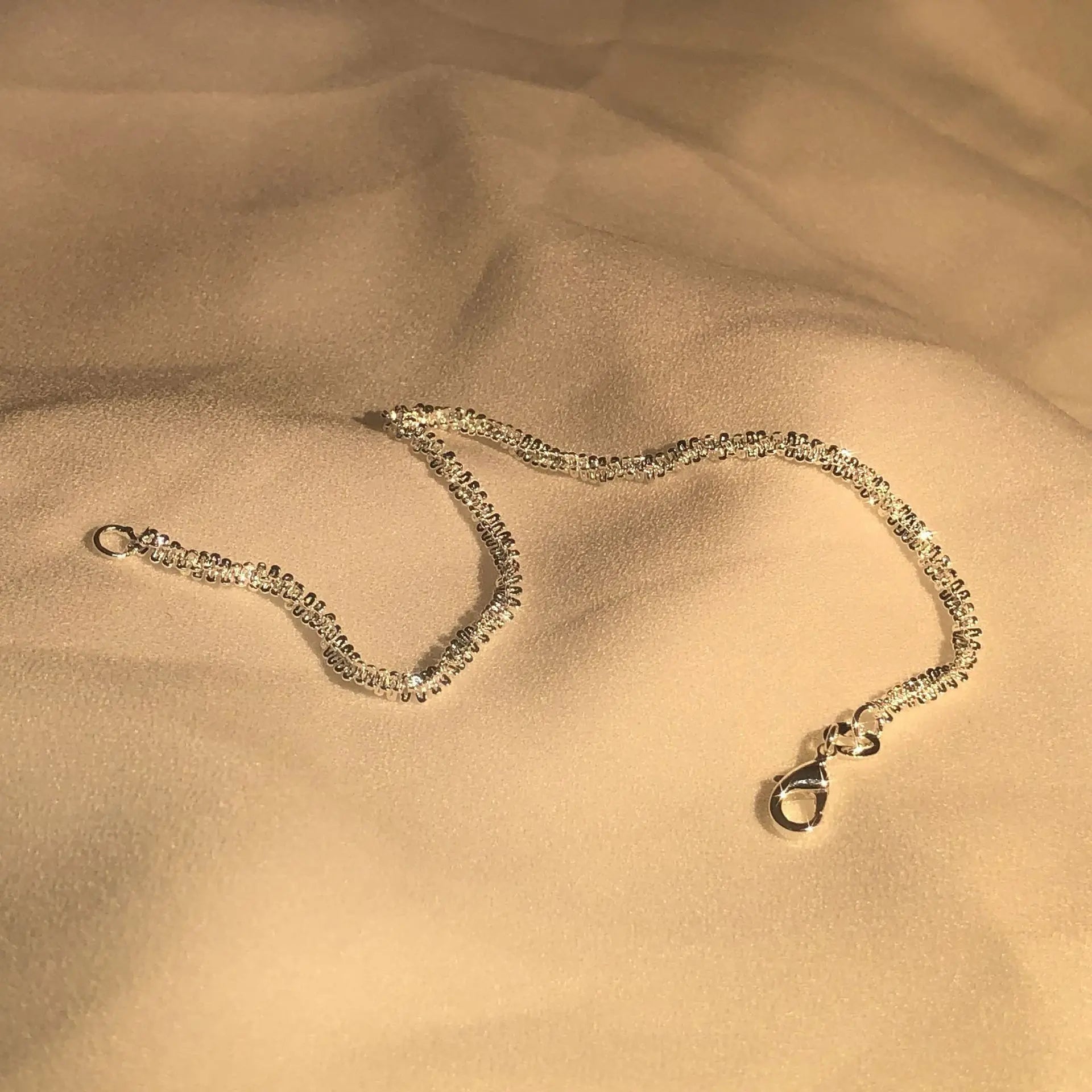 Liquid Silver Bracelet – 925 Sterling Silver Wristband Inspired by Water