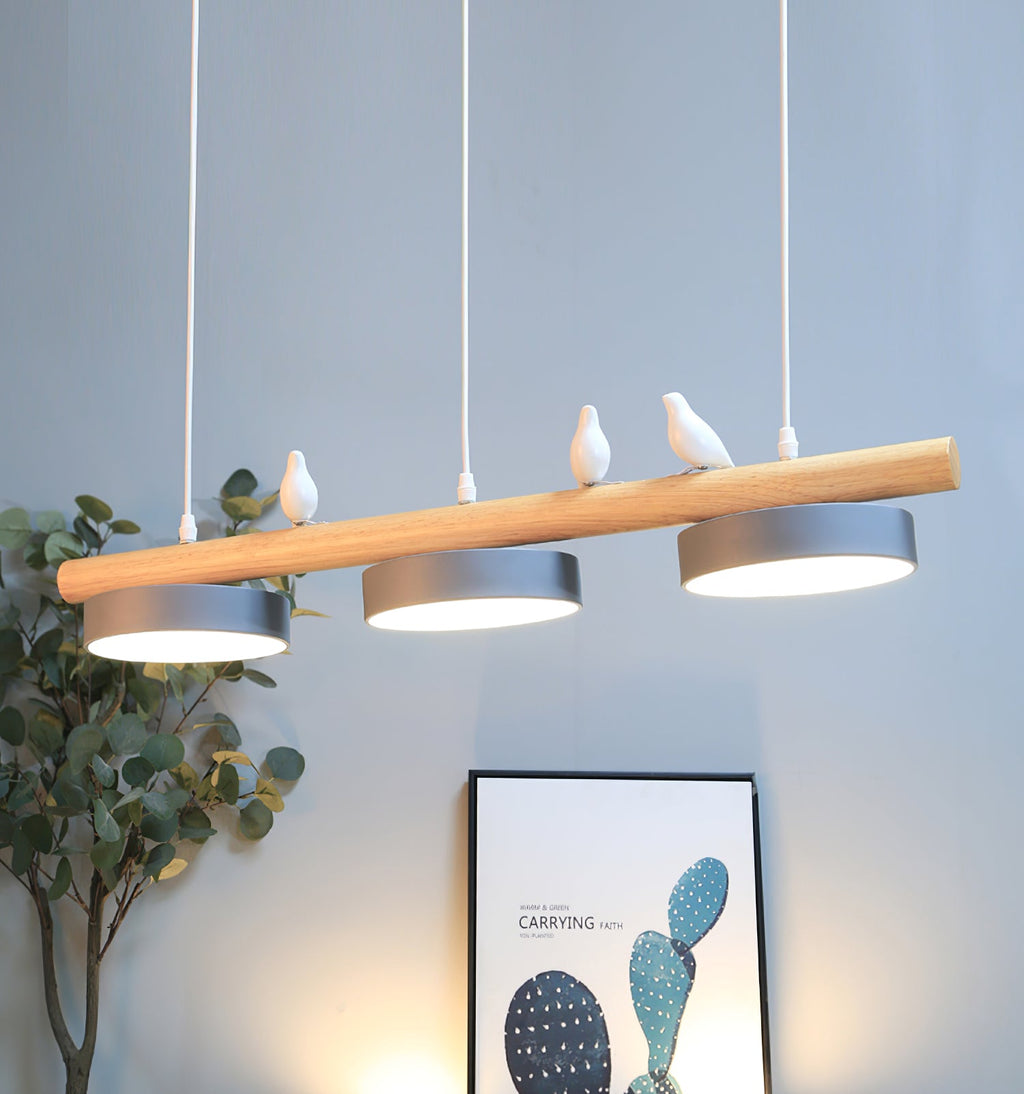 LyraNest Nature Inspired Pendant Light With Bird Motif For Home