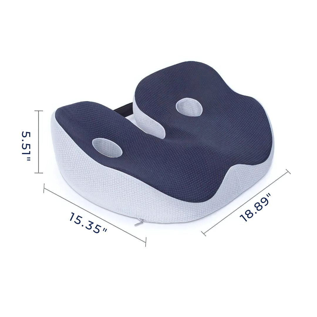 AetherFlex ergonómikus memóriahabos ülőpárna testtartás támogatására