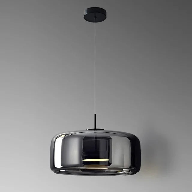 SleekChic Contemporary Glass Dome Fixture Chandelier For Living Rooms